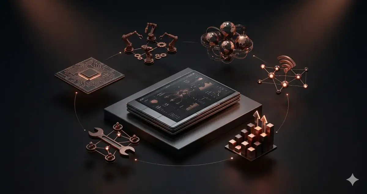 Mobile device with cost components floating around it — mobile app development cost breakdown 2026