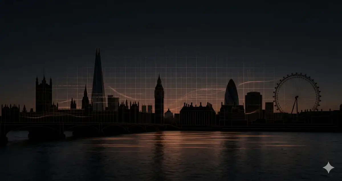 London cityscape with fintech and enterprise software ecosystem — software development agency in UK London